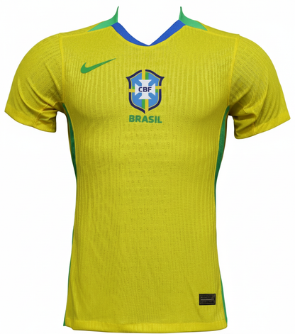 Camisa Seleção Brasileira Amarela 2024 Modelo Jogador 5 Estrelas Performance