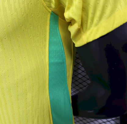 Camisa Seleção Brasileira Amarela 2024 Modelo Jogador 5 Estrelas Performance