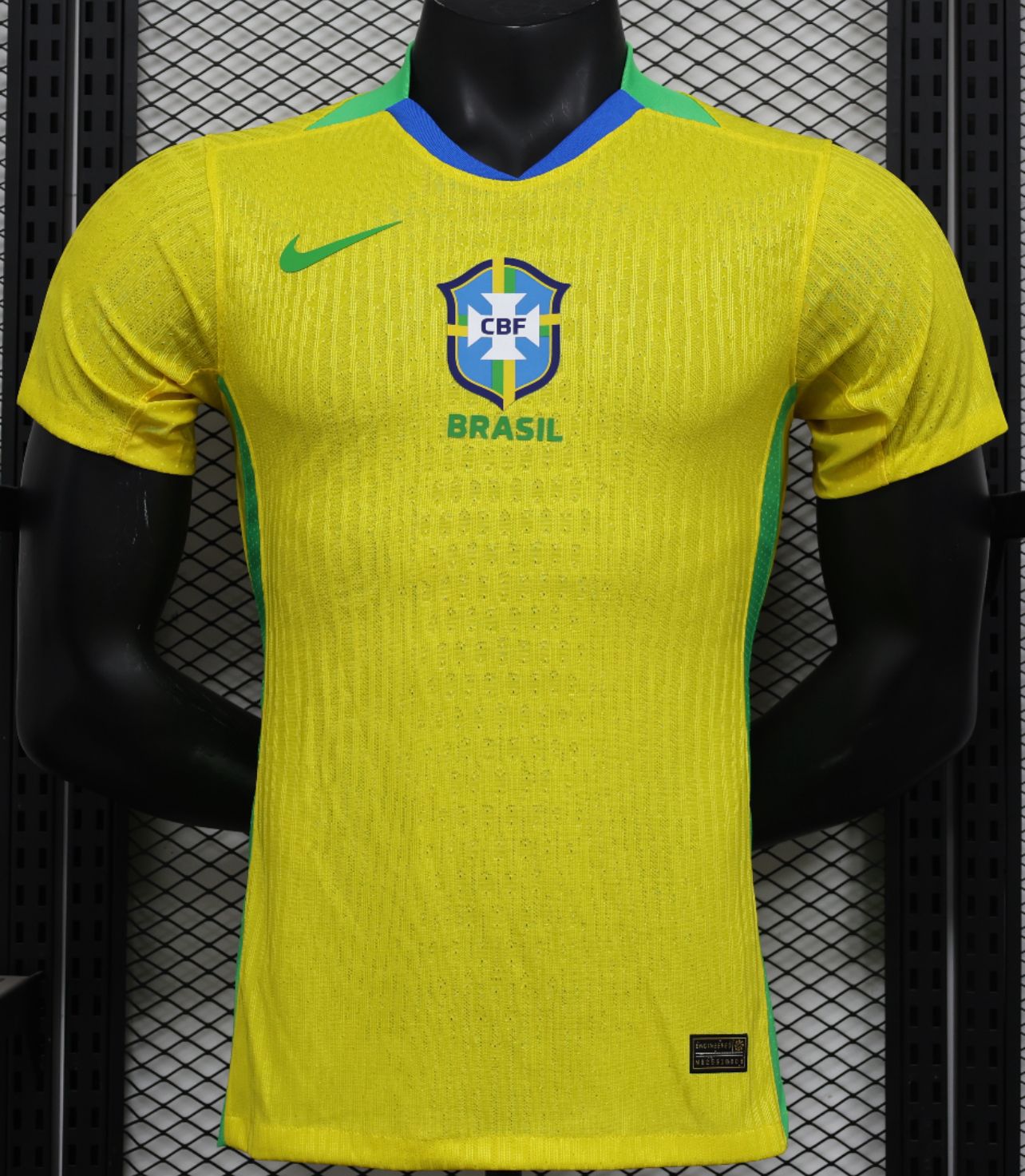 Camisa Seleção Brasileira Amarela 2024 Modelo Jogador 5 Estrelas Performance
