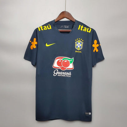 Camisa Treino Seleção Brasileira Cinza Comissão Técnica Modelo Profissional