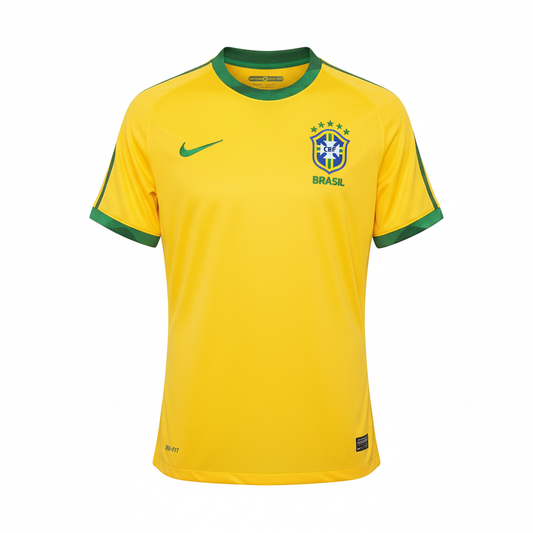 Camisa Seleção Brasileira Amarela 5 Estrelas Modelo Torcedor Dri-Fit