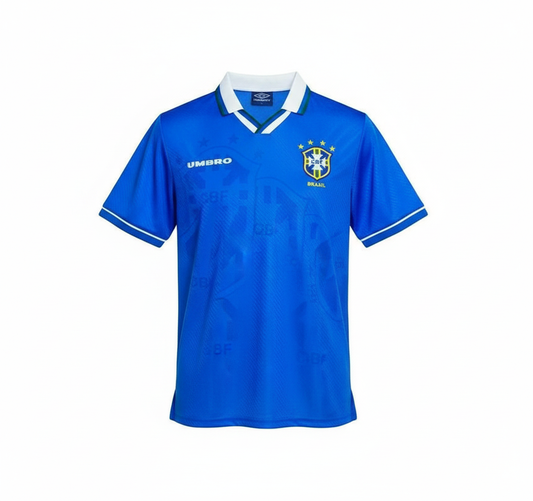 Camisa Seleção Brasileira Azul Romário 11 Retrô 1994 4 Estrelas
